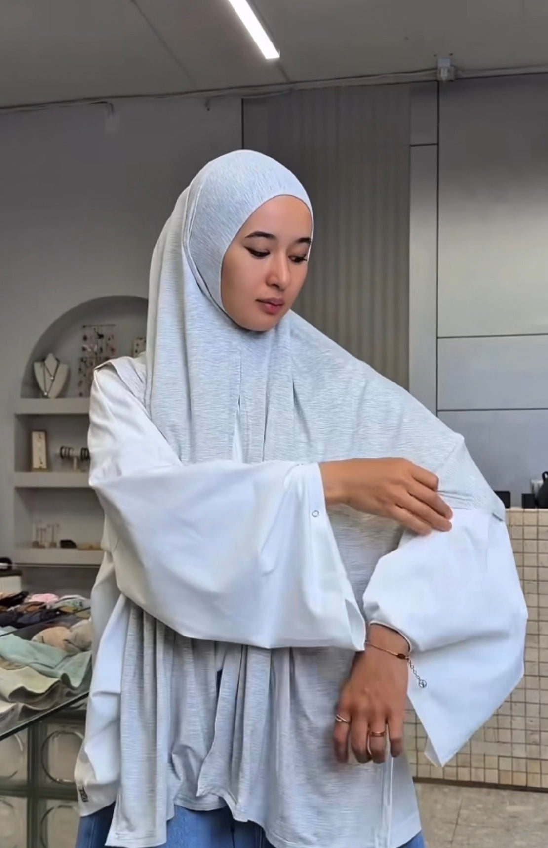 Amara Fertig Jersey Khimar Hijab