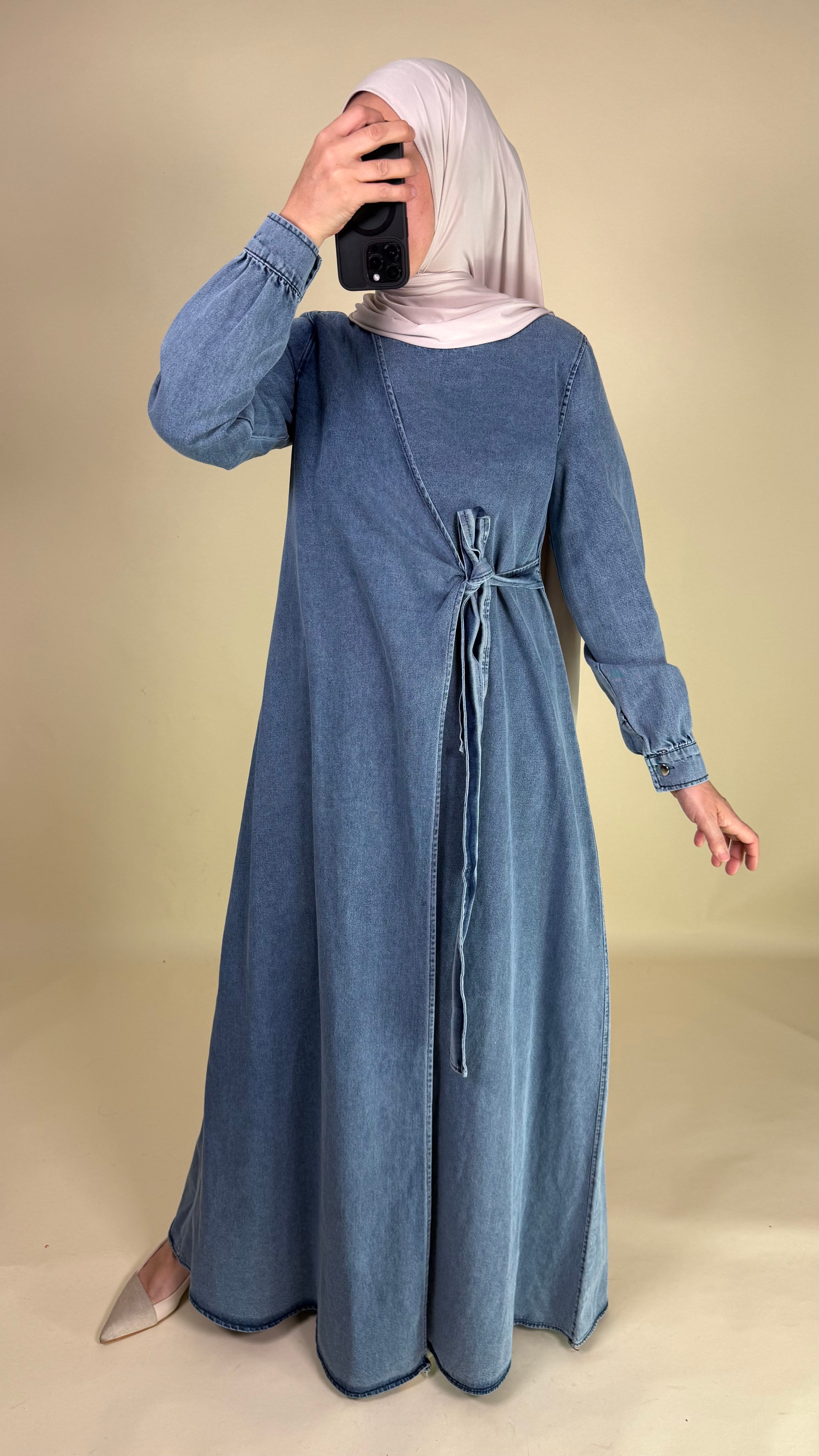 Aria Jeans-Wickelkleid