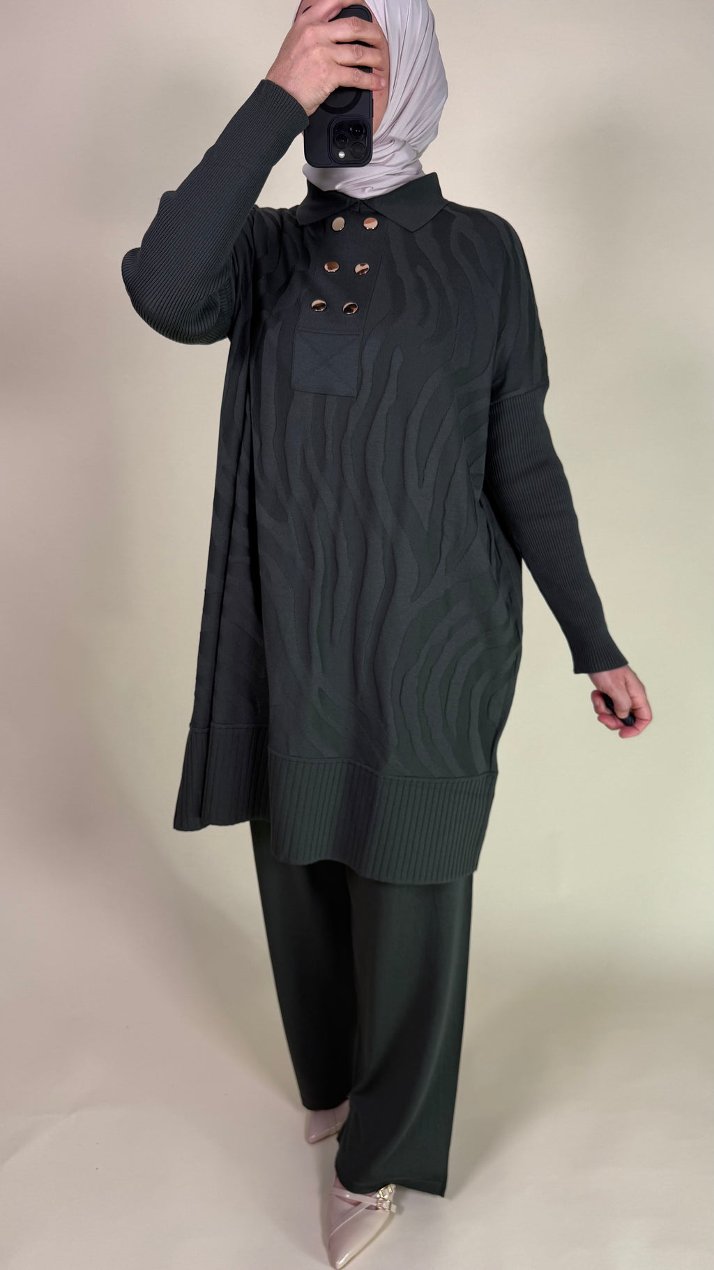 Lira Zweiteiler aus merzerisierter Baumwolle mit Muster Standart