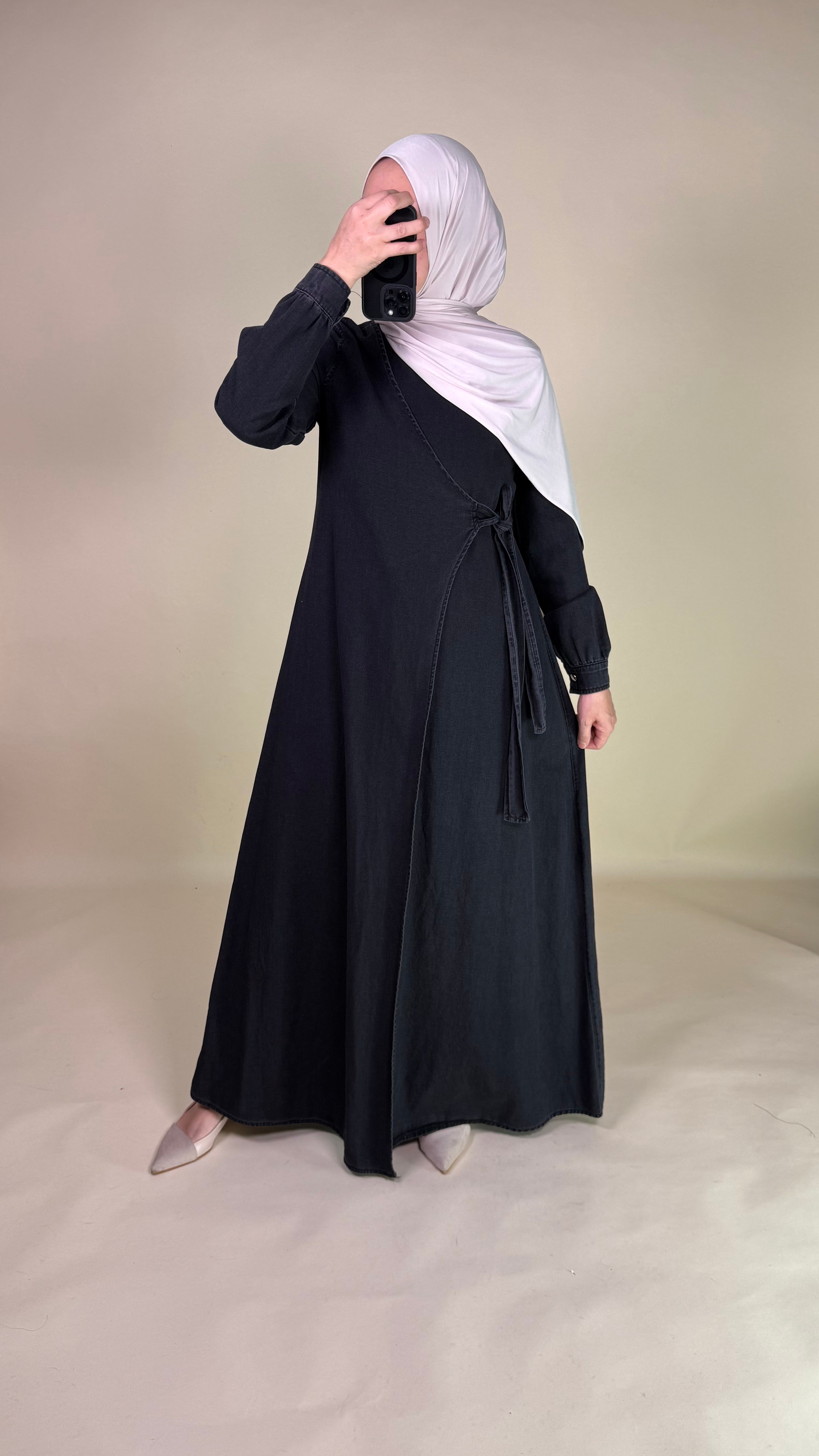 Aria Jeans-Wickelkleid