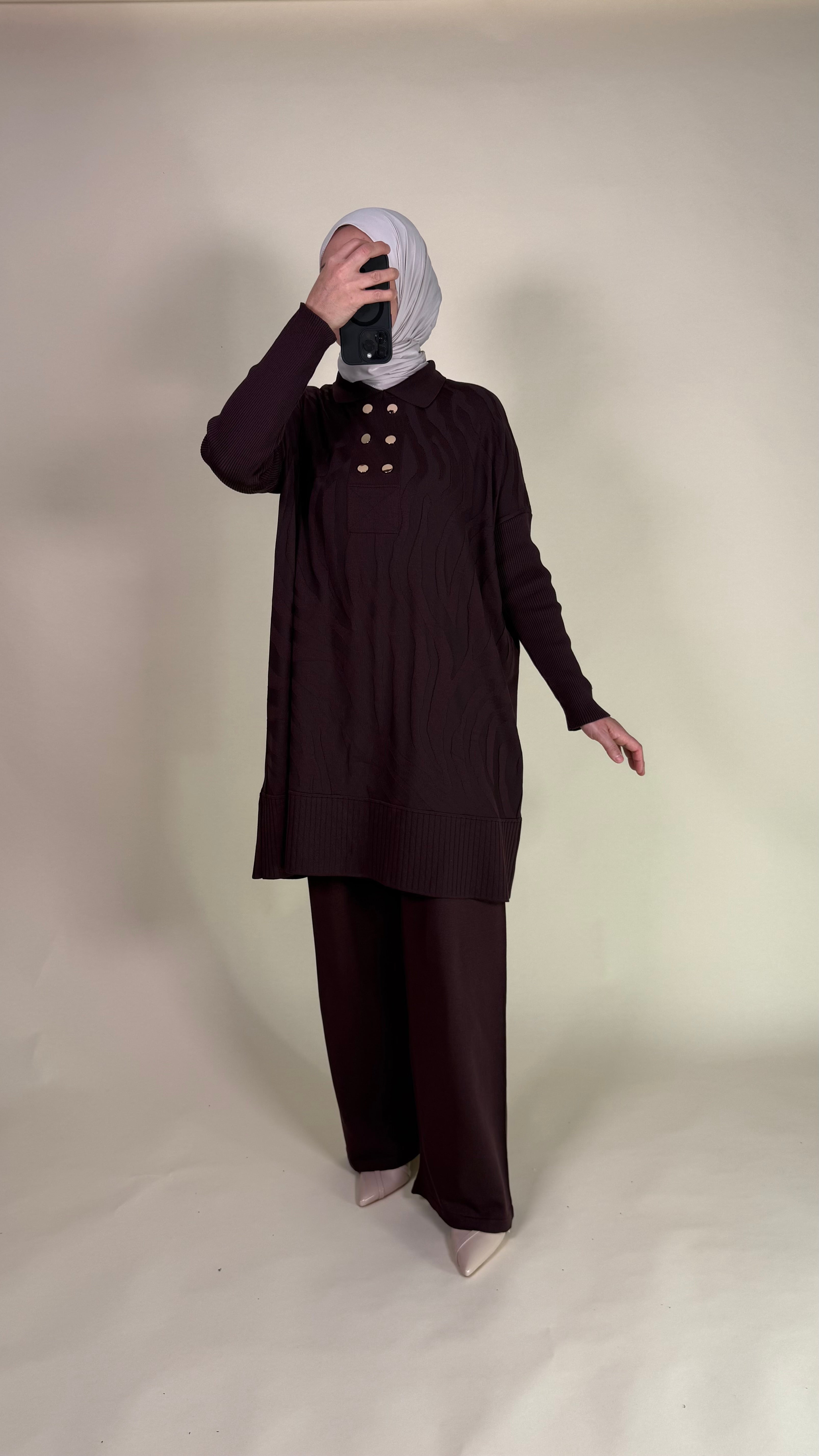 Lira Zweiteiler aus merzerisierter Baumwolle mit Muster Standart