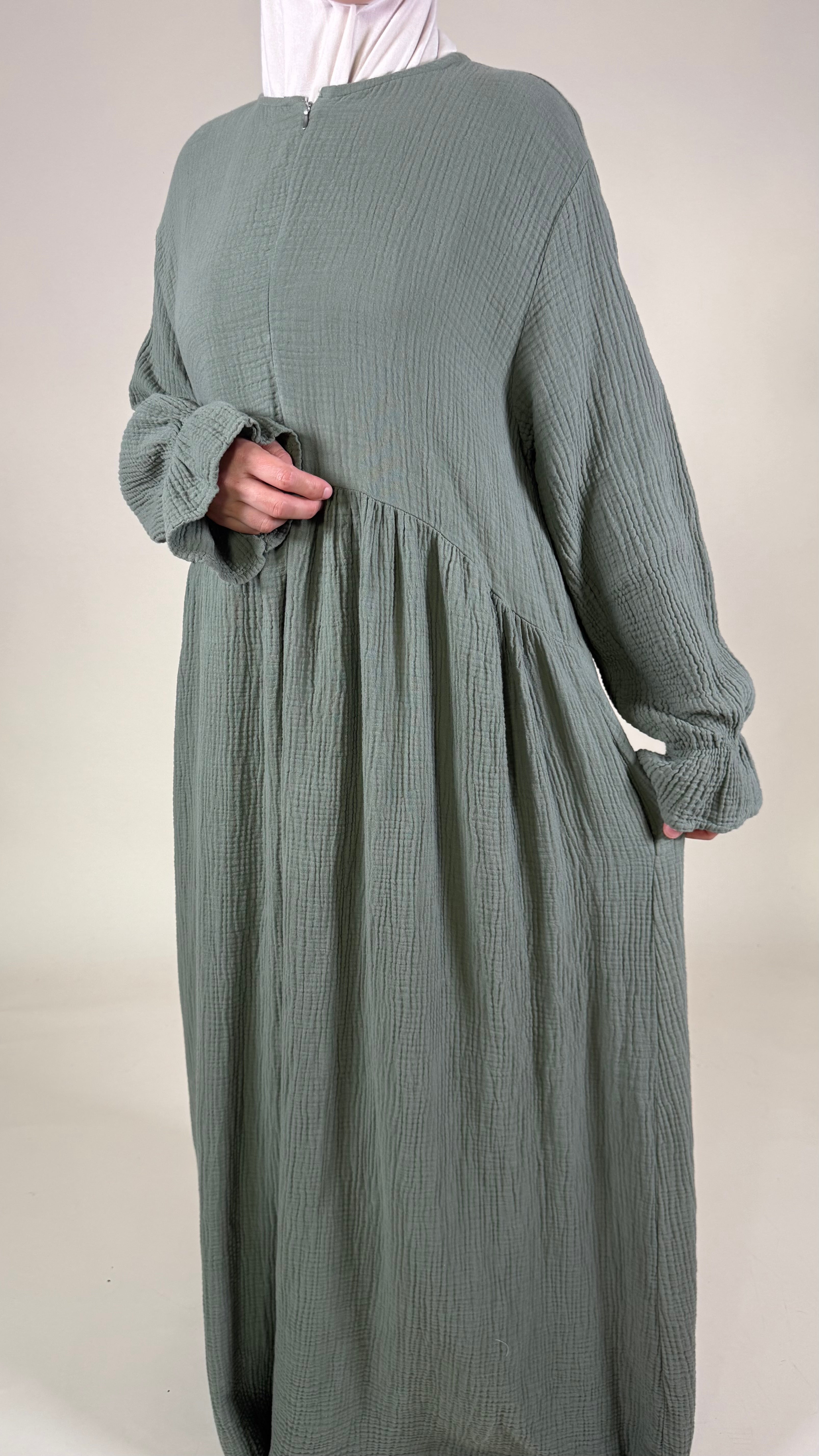 Ruffle Musselin Kleid