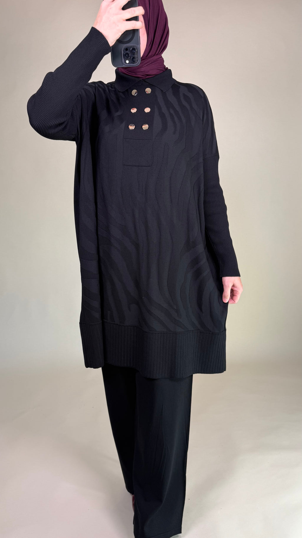 Lira Zweiteiler aus merzerisierter Baumwolle mit Muster Standart