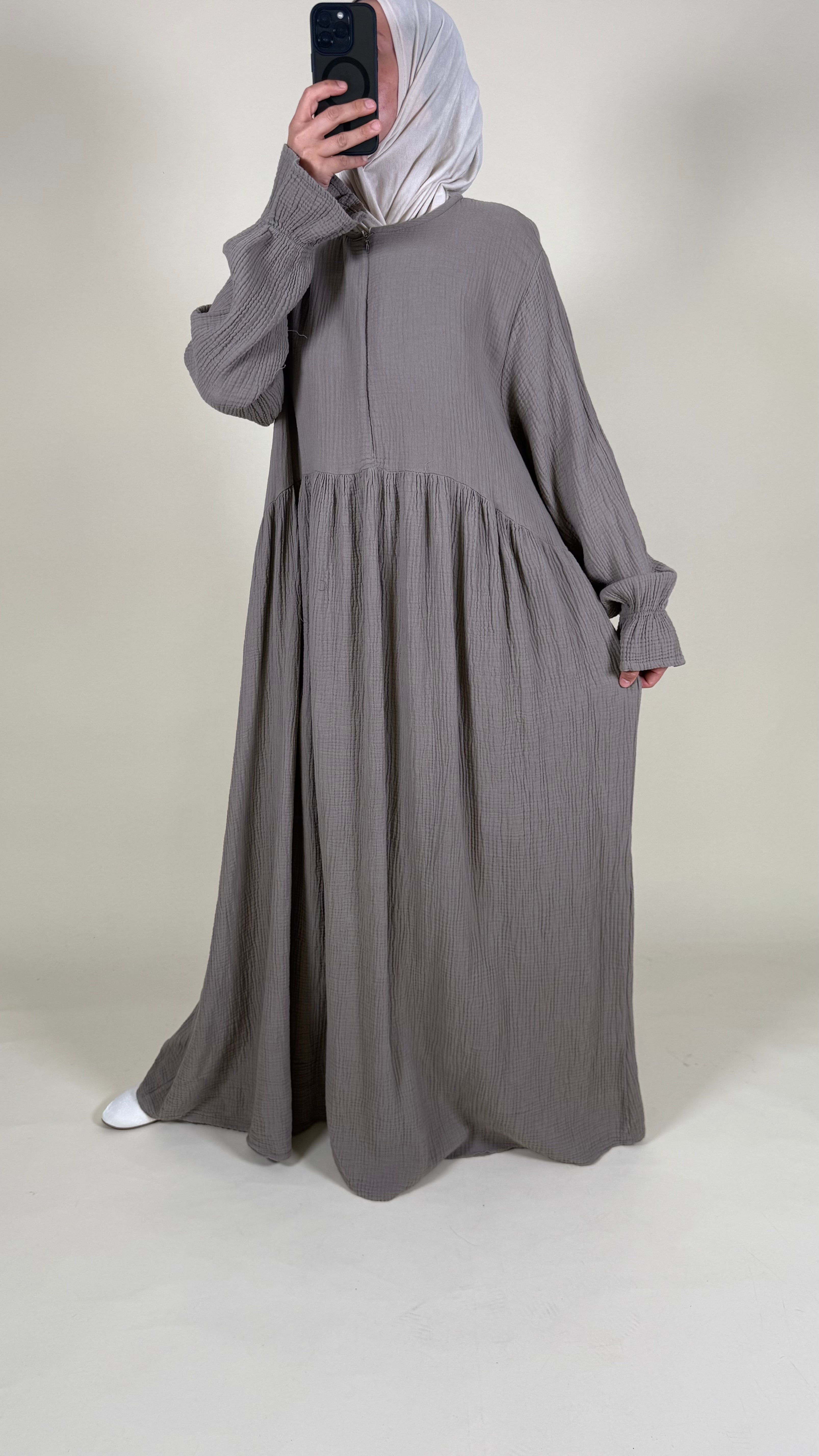Ruffle Musselin Kleid
