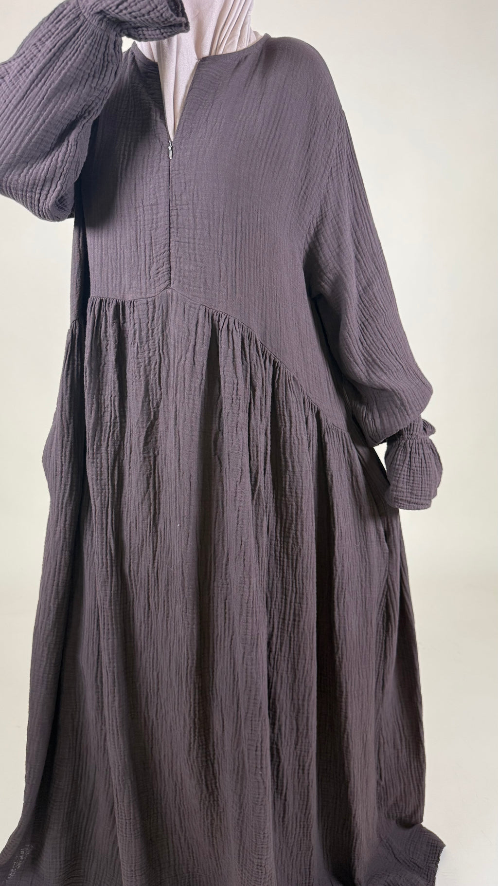 Ruffle Musselin Kleid