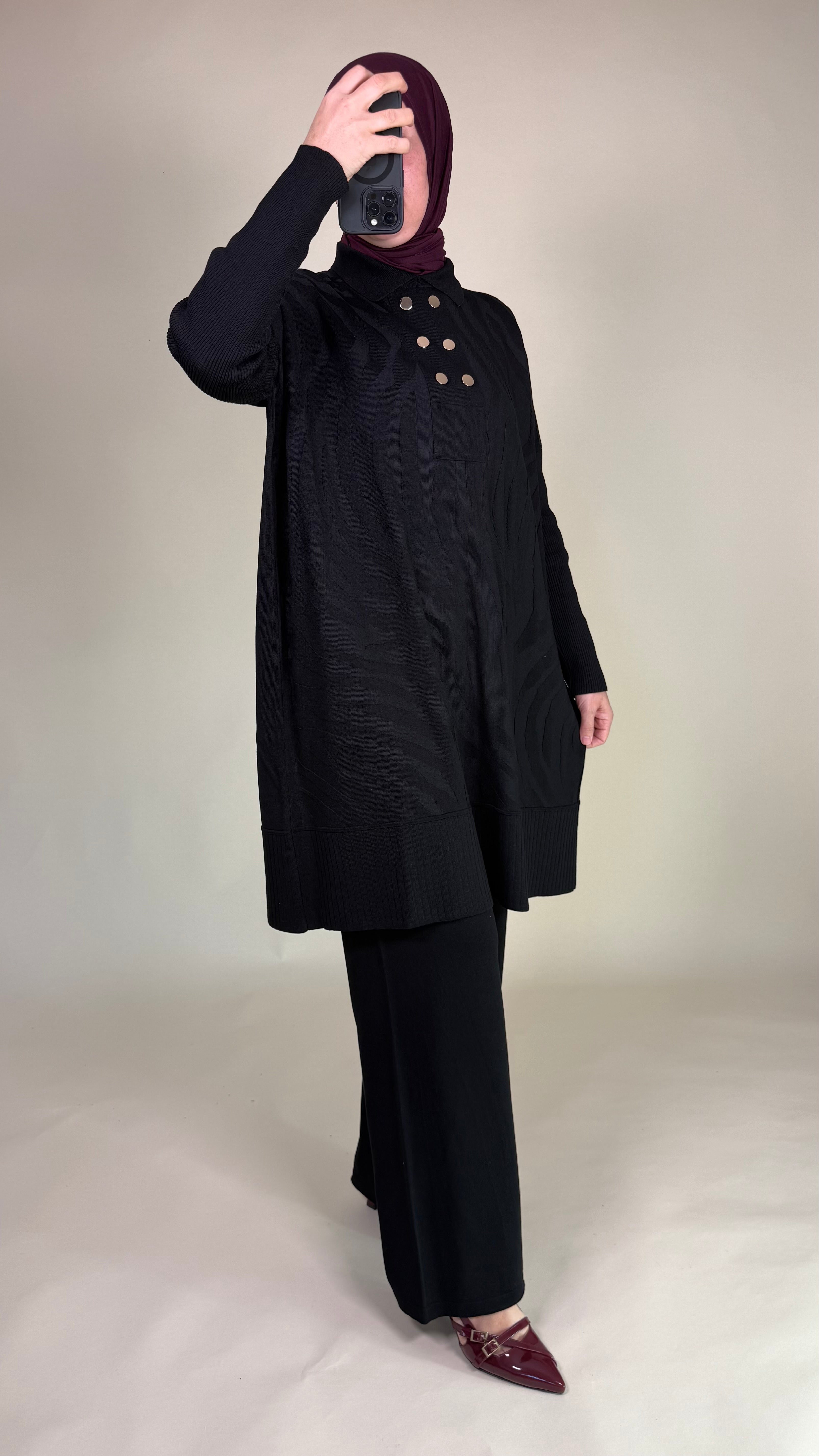 Lira Zweiteiler aus merzerisierter Baumwolle mit Muster Standart