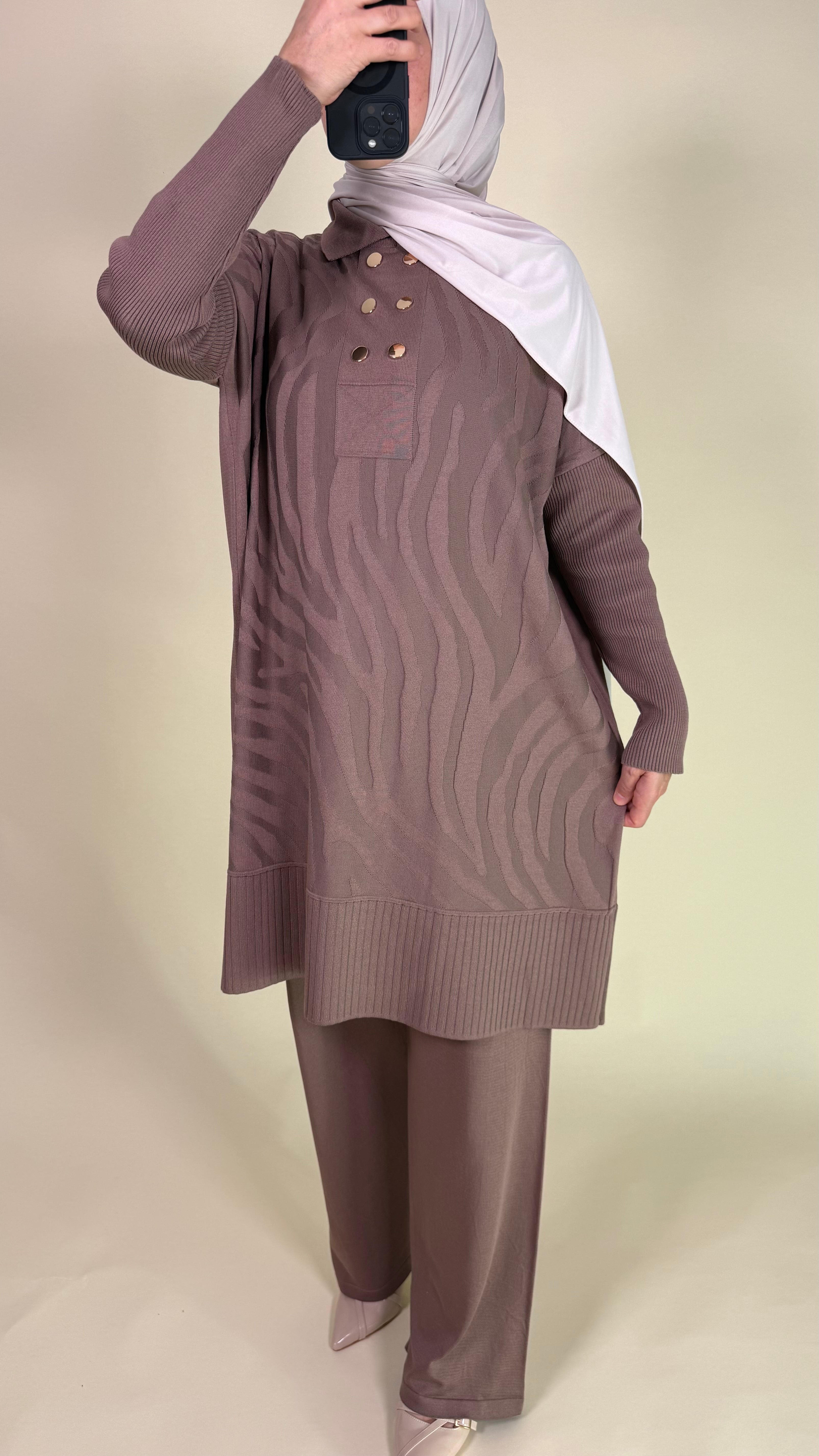 Lira Zweiteiler aus merzerisierter Baumwolle mit Muster Standart