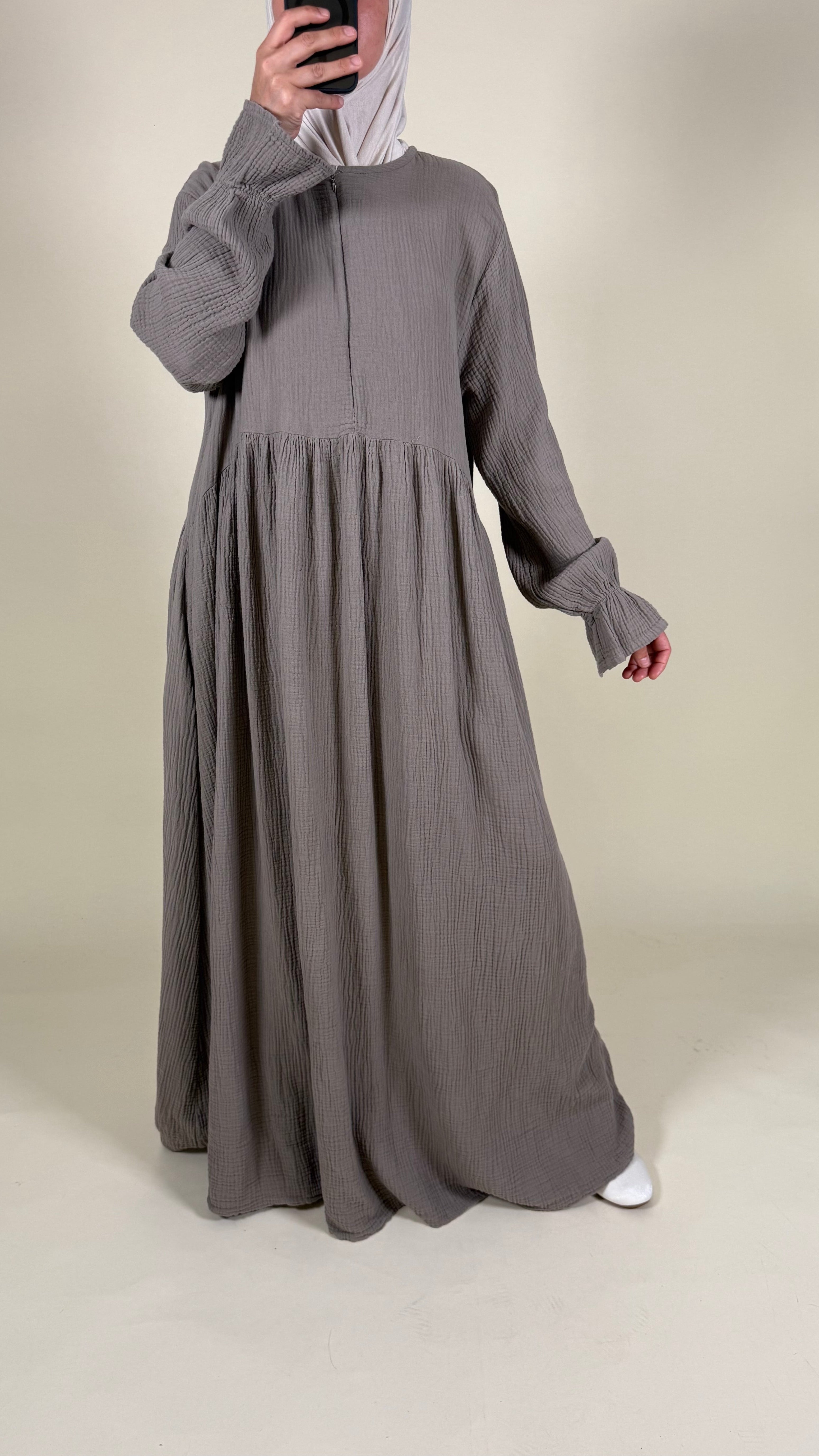Ruffle Musselin Kleid