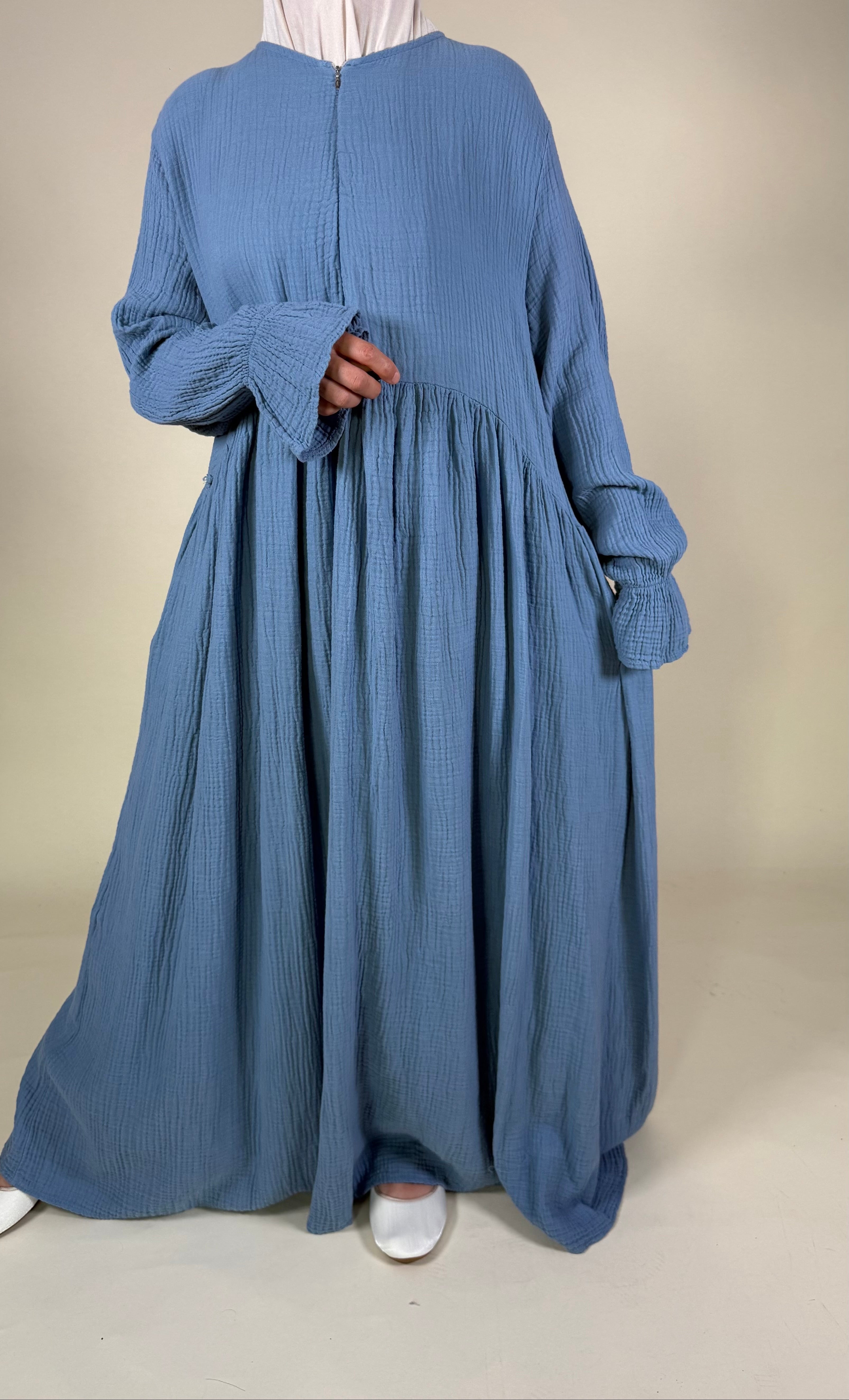 Ruffle Musselin Kleid