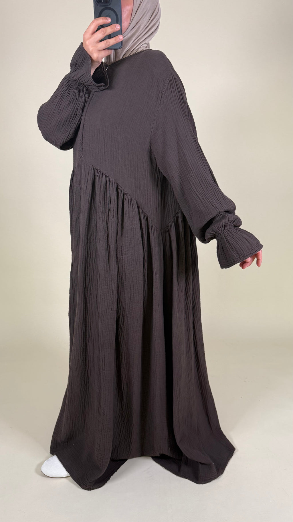 Ruffle Musselin Kleid