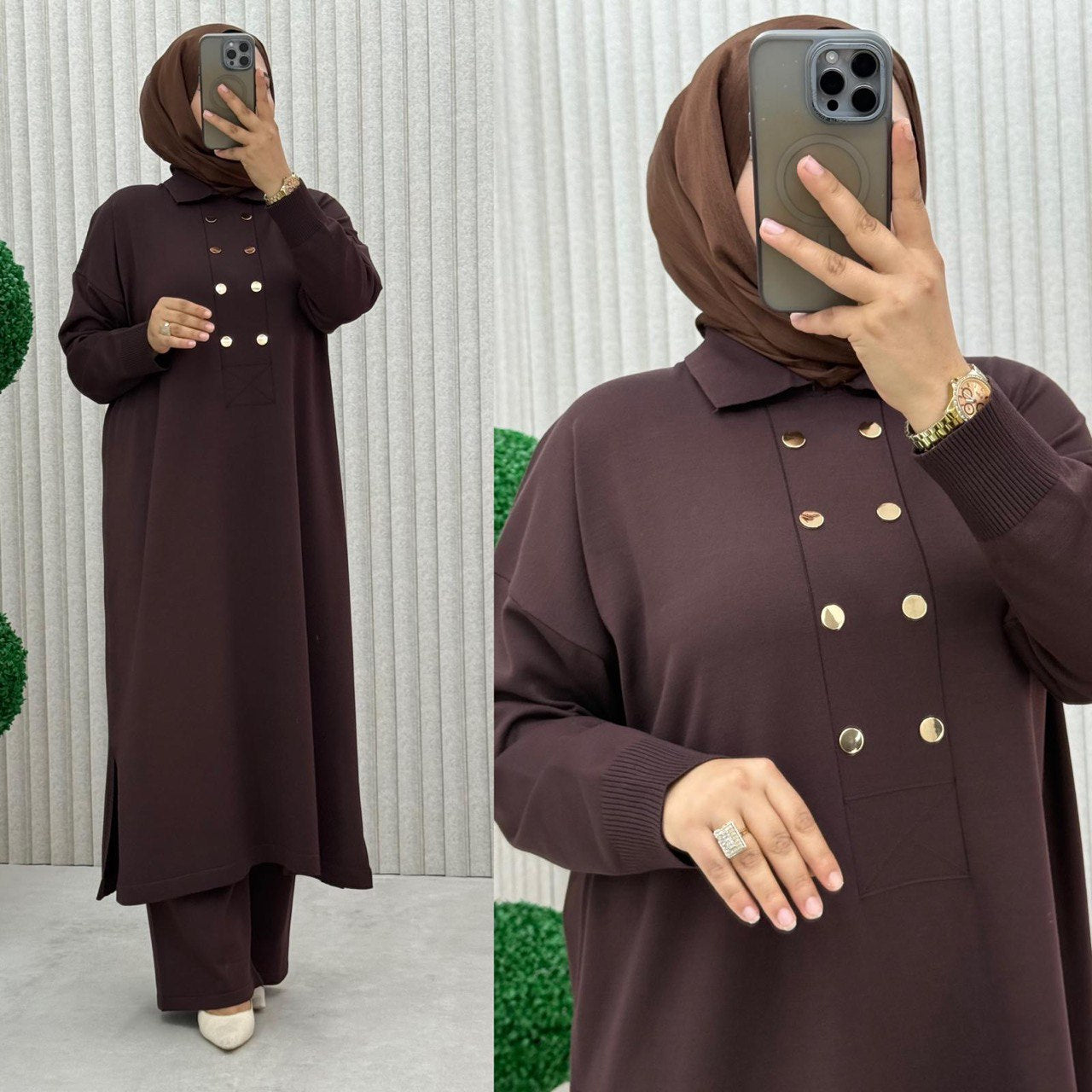 Neva Zweiteiler aus merzerisierter Baumwolle