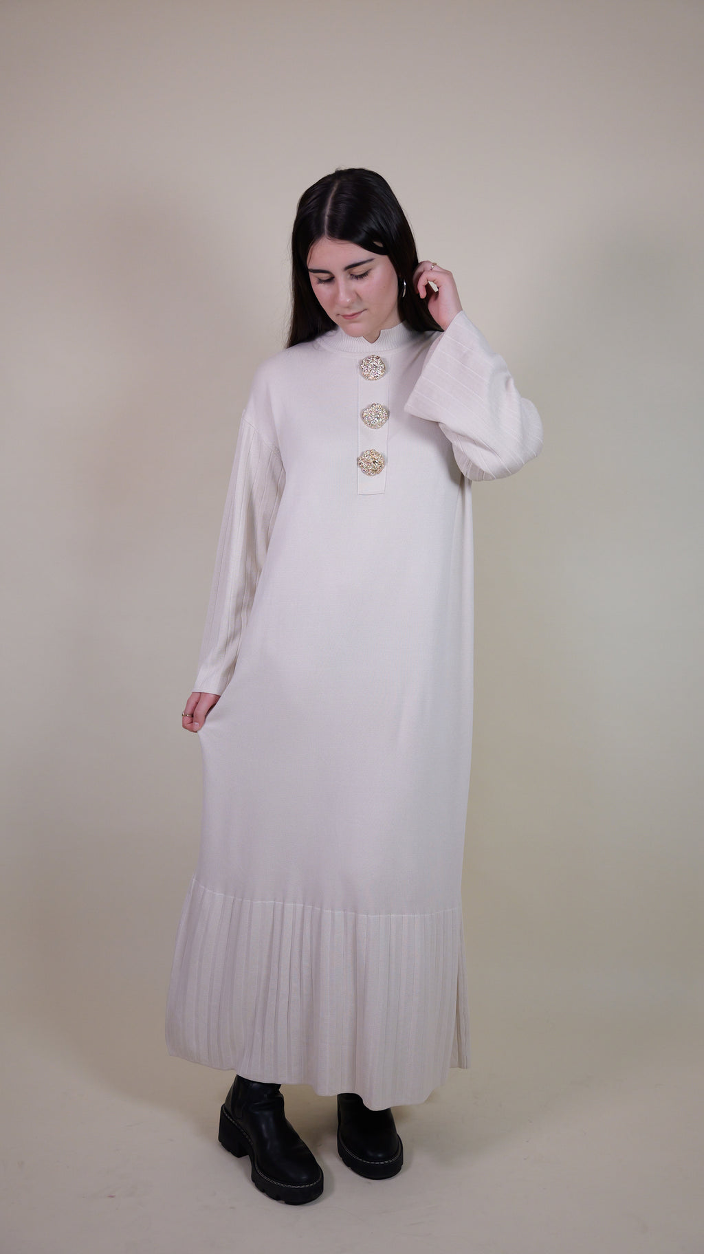 Sümbül Kleid aus merzerisierter Baumwolle