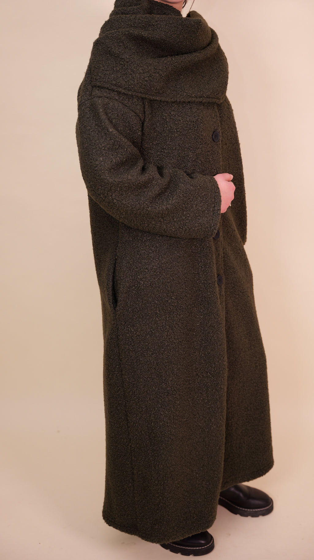 Sera Teddy-Mantel mit Schal