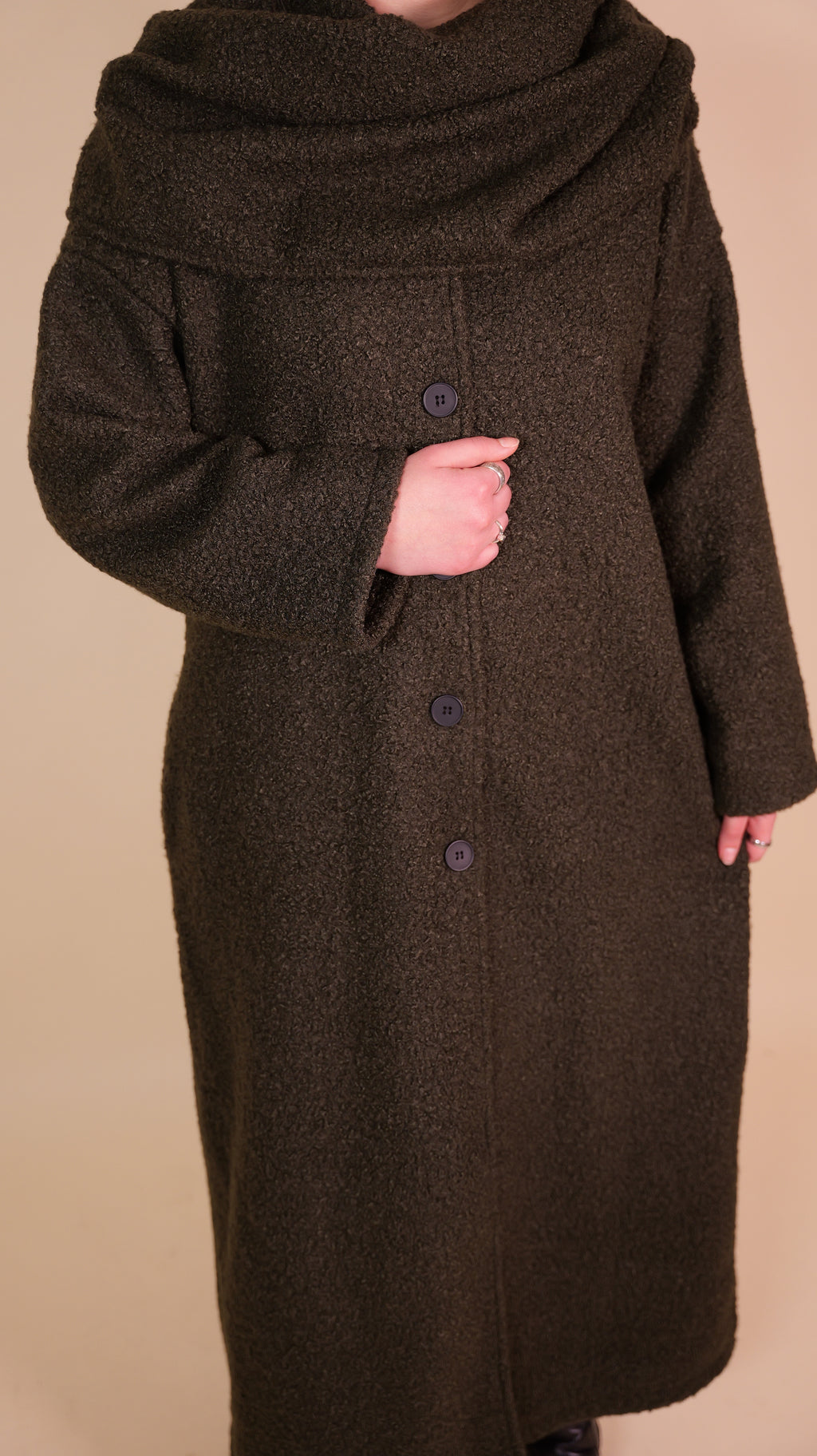 Sera Teddy-Mantel mit Schal