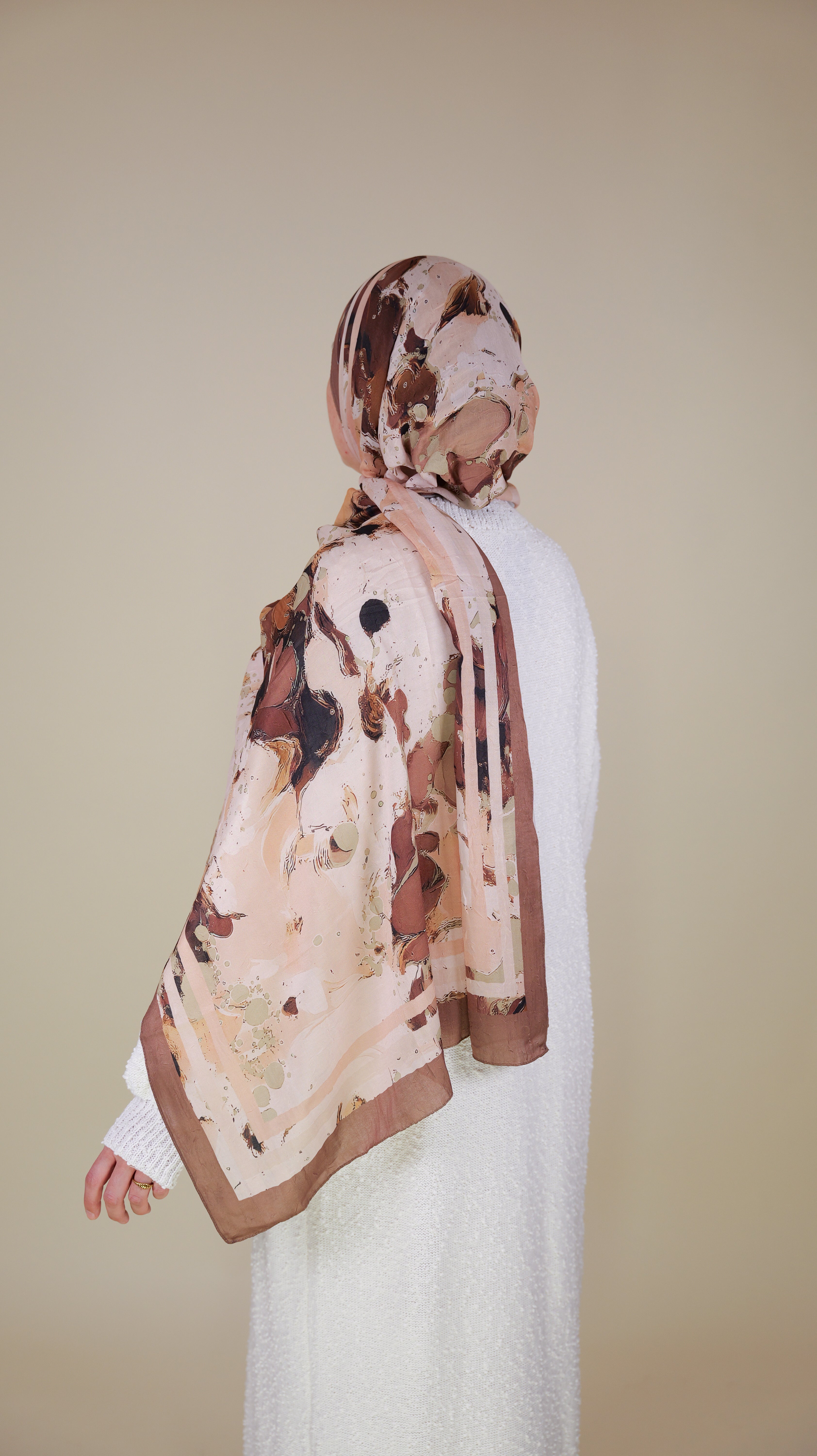 Bamboo Hijab mit Muster