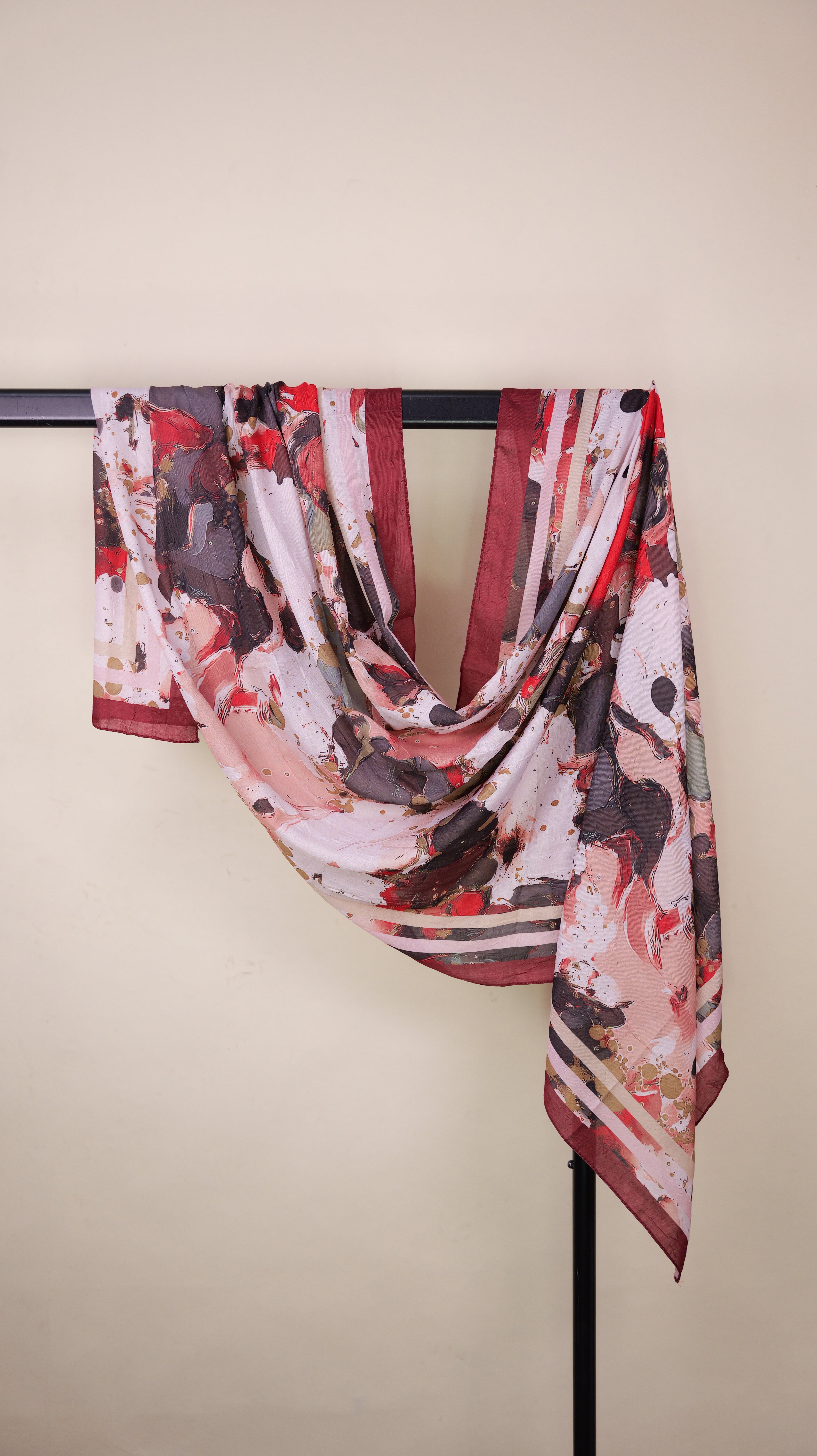 Bamboo Hijab mit Muster