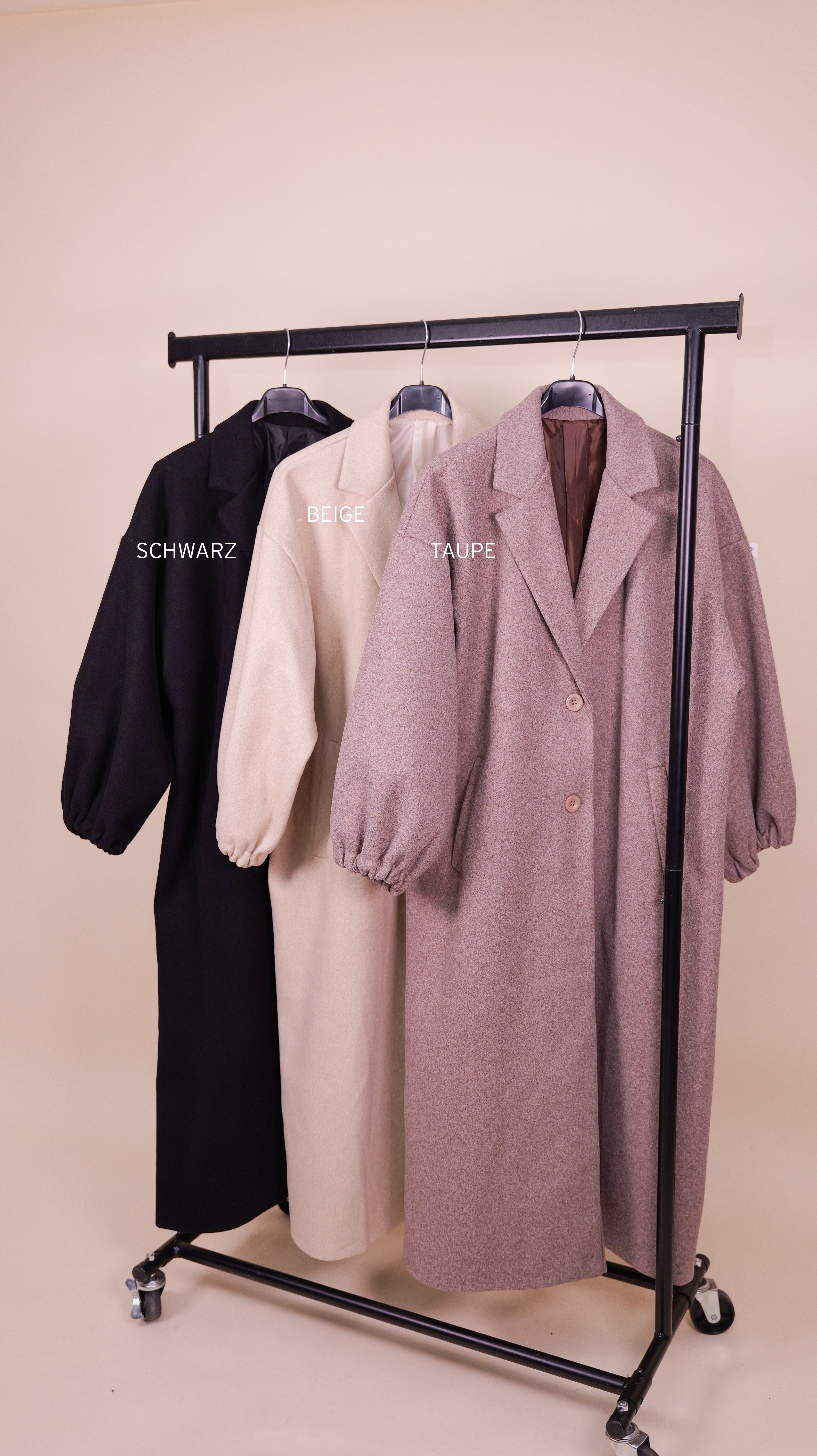 Mantel mit Ballonärmeln