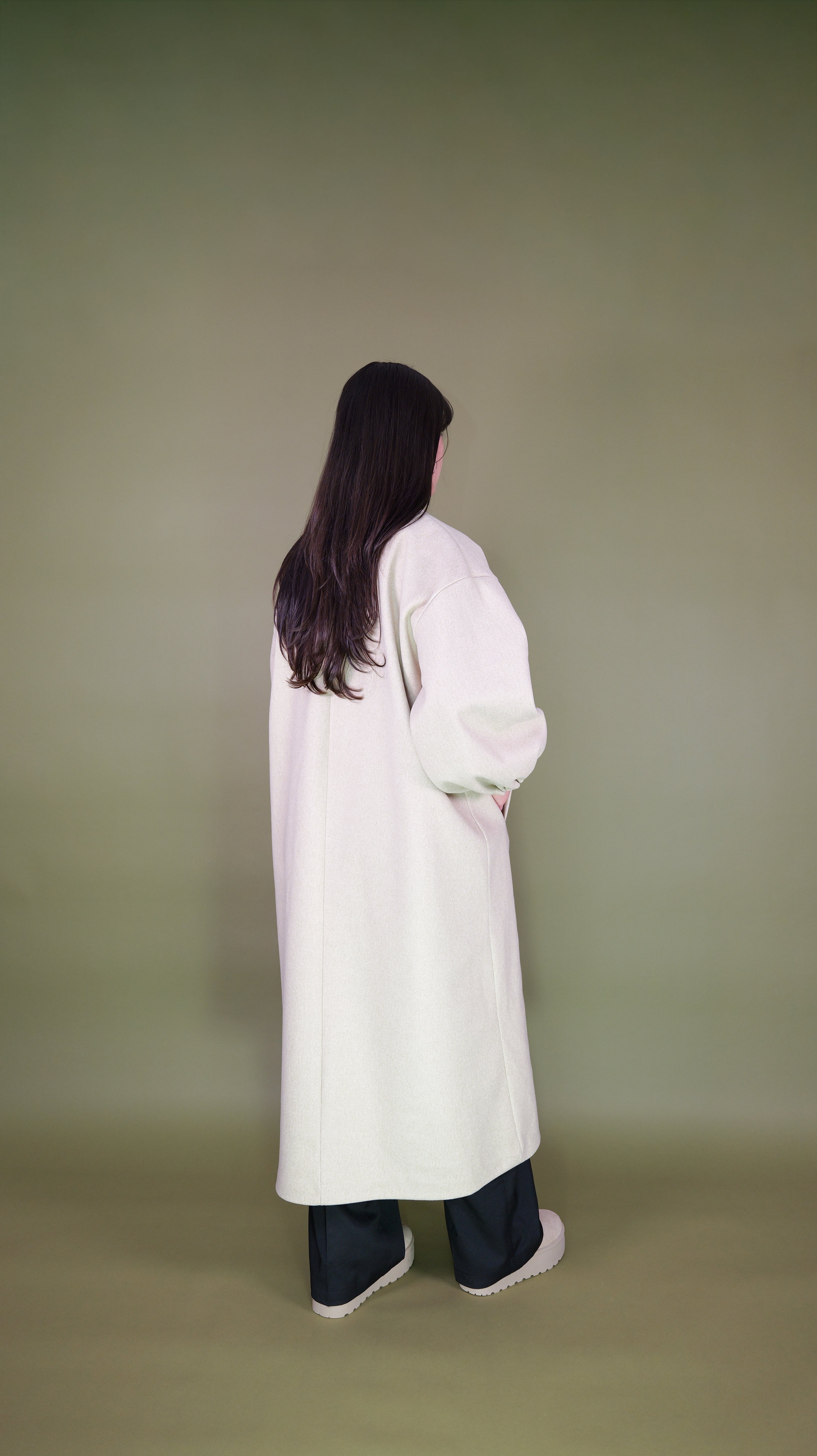 Mantel mit Ballonärmeln