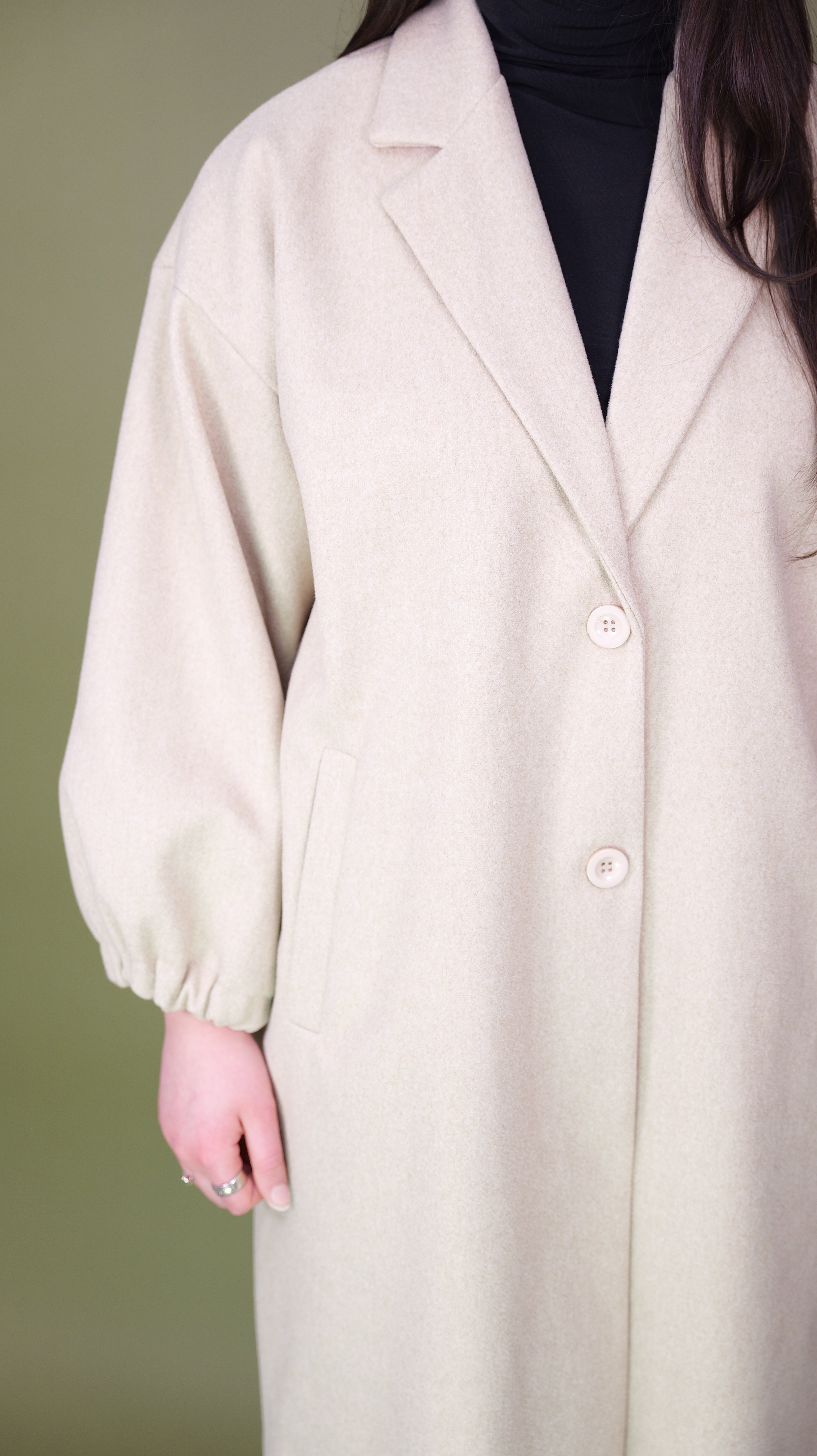 Mantel mit Ballonärmeln