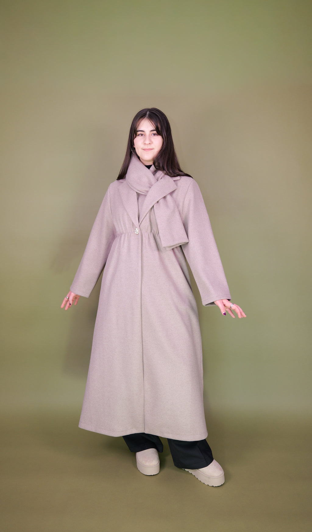 Alara Mantel mit Schal