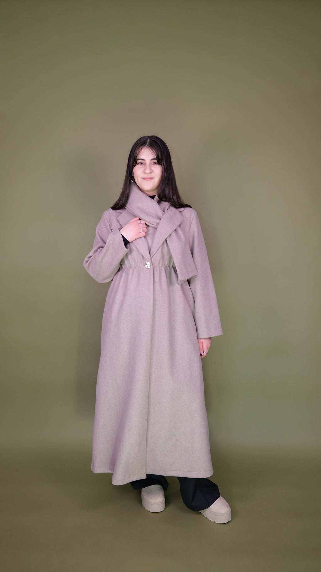 Alara Mantel mit Schal