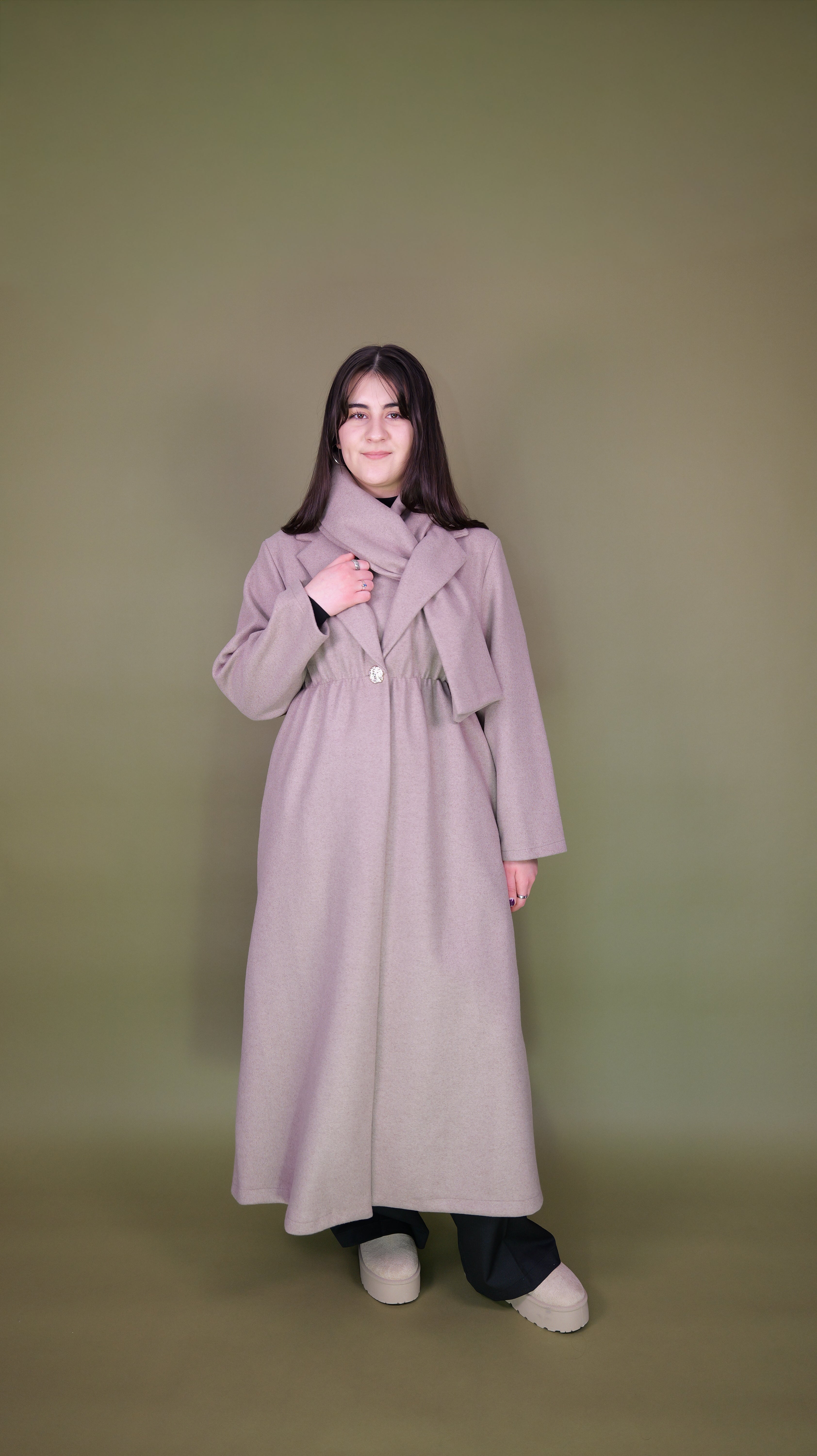 Alara Mantel mit Schal