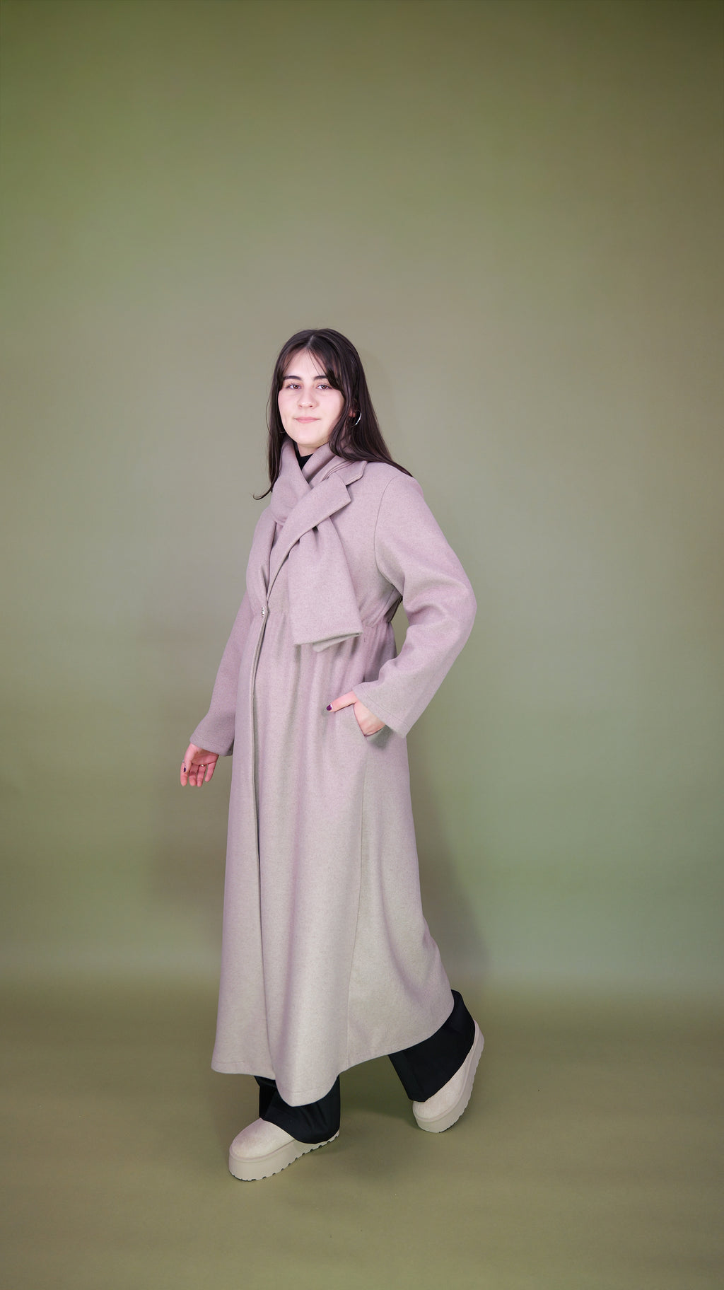 Alara Mantel mit Schal