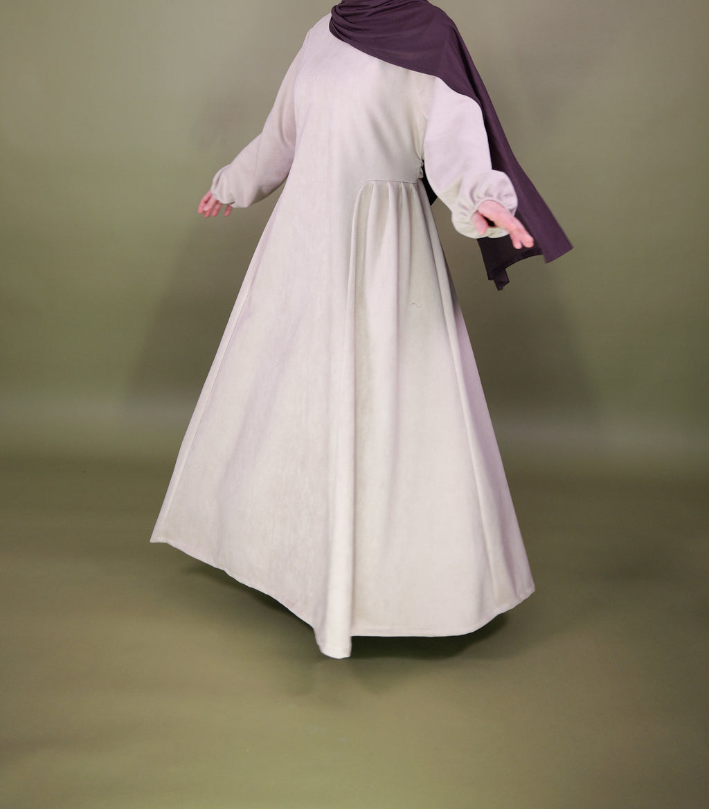 Kleid in Velours-Optik