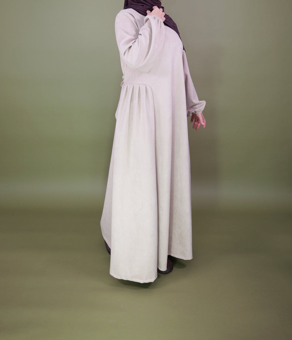 Kleid in Velours-Optik