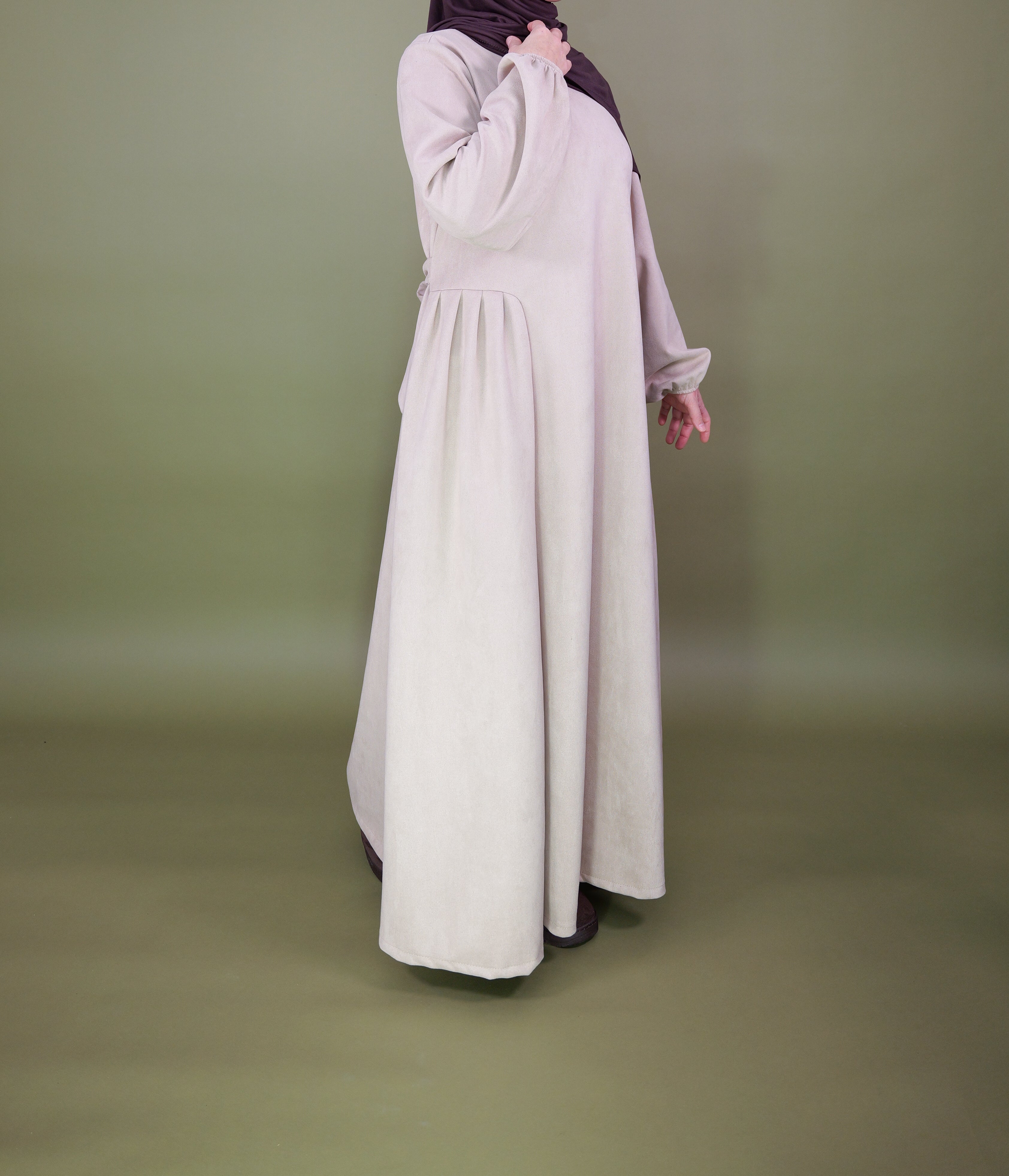 Kleid in Velours-Optik