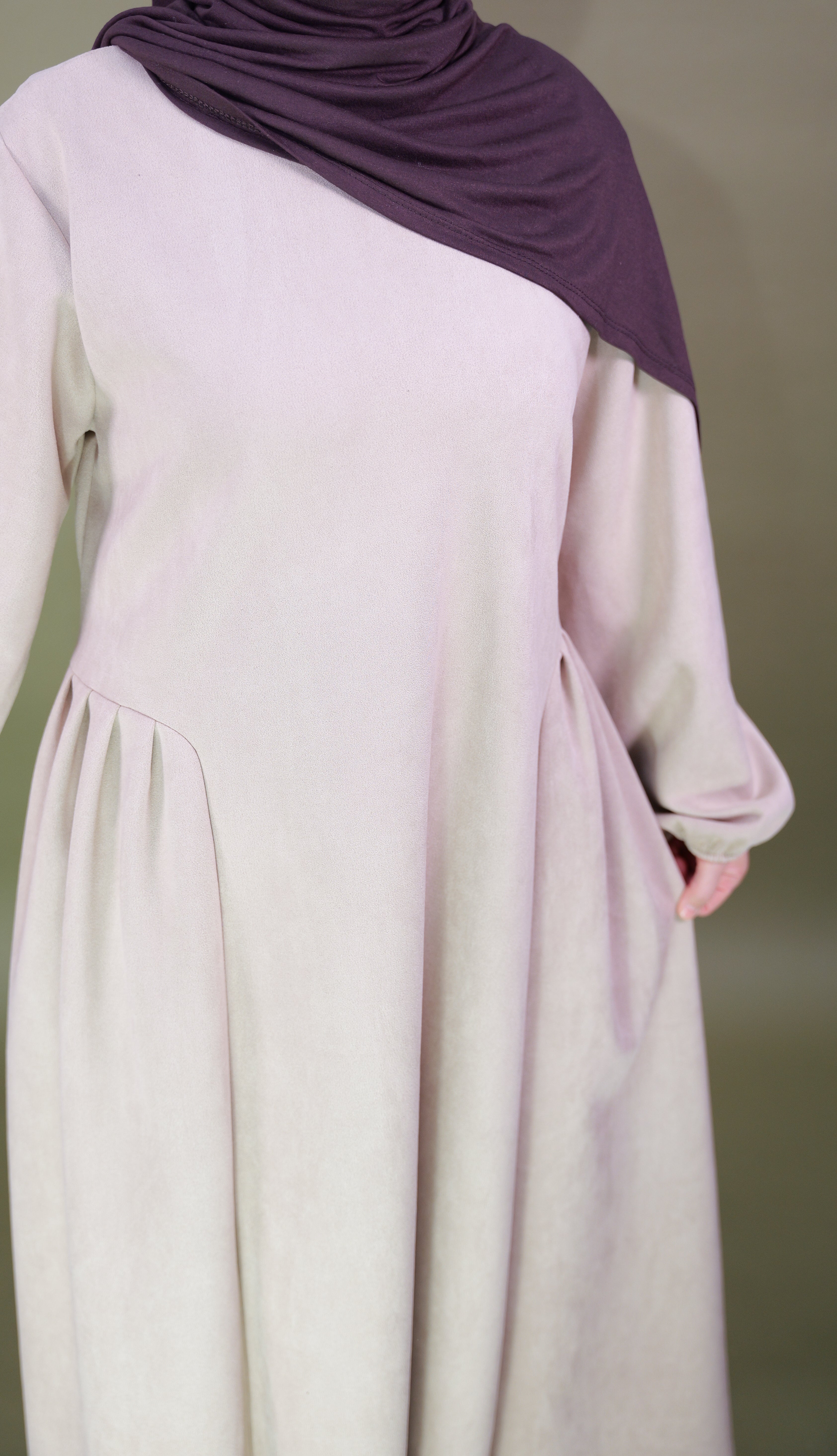 Kleid in Velours-Optik