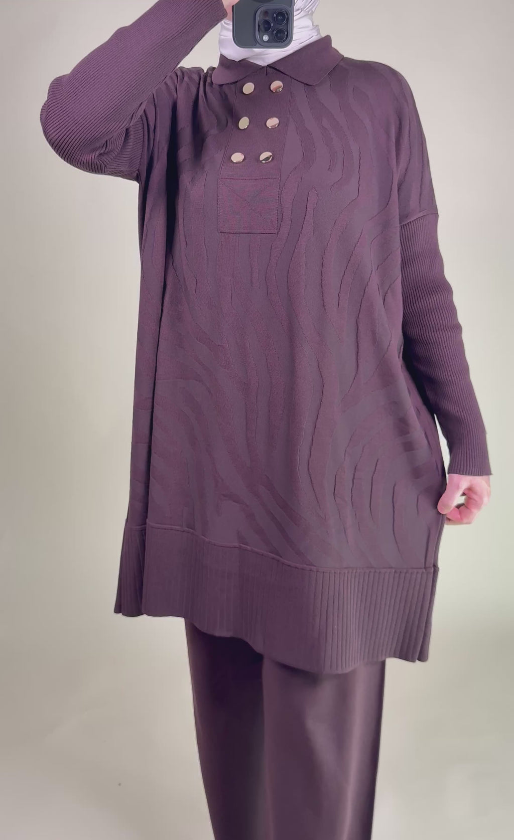 Lira Zweiteiler aus merzerisierter Baumwolle mit Muster Standart