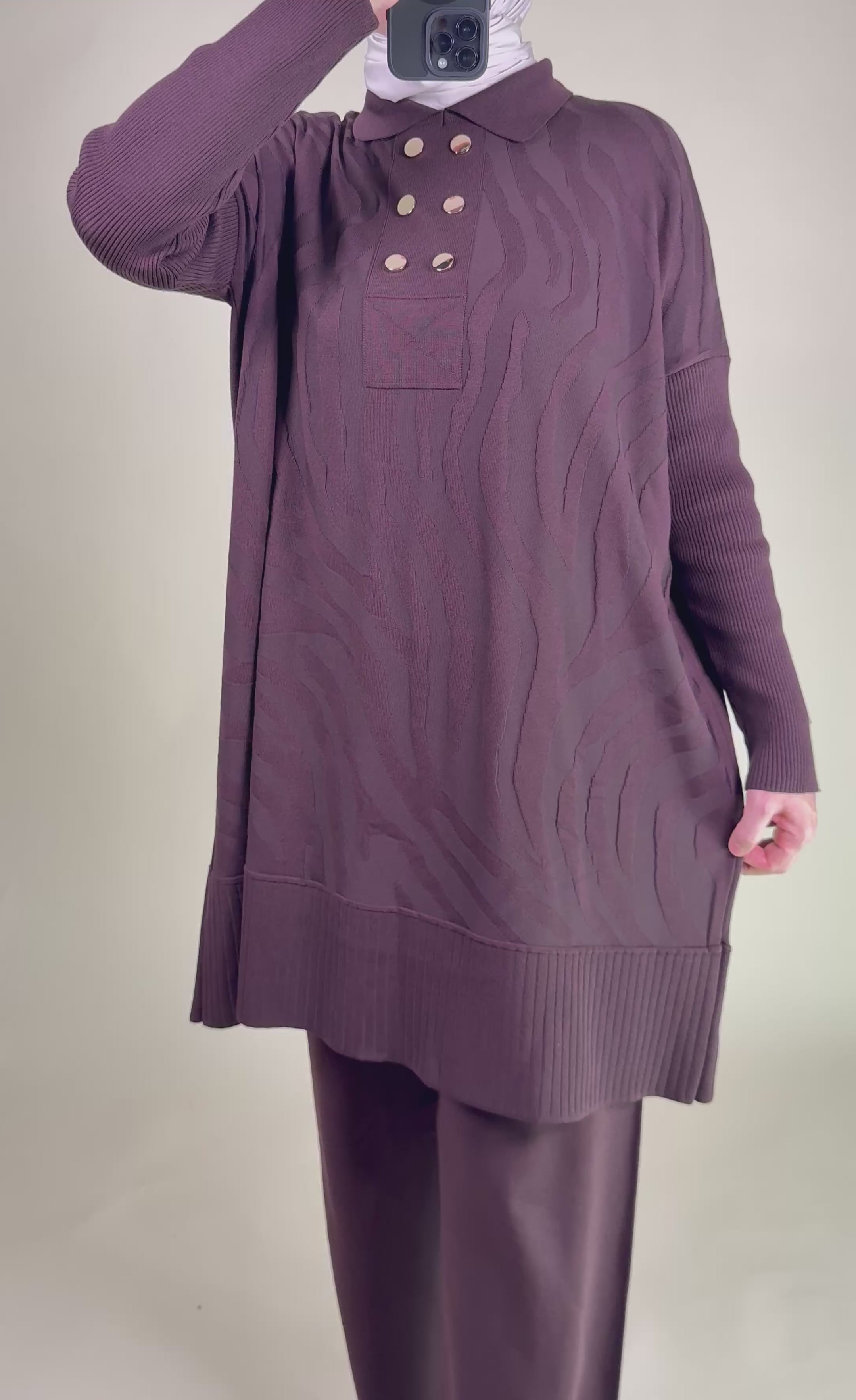 Lira Zweiteiler aus merzerisierter Baumwolle mit Muster Standart